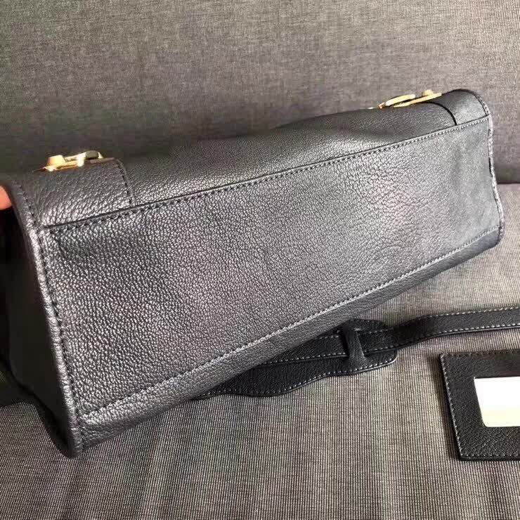 BALENCIAG巴黎世家 機車包 38cm原版山羊皮配金邊 手提肩背斜挎包  BL1374
